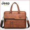 JEEP BULUO Men Business Briefcase High Quality Office Laptop & Macbook Bag - Image 3